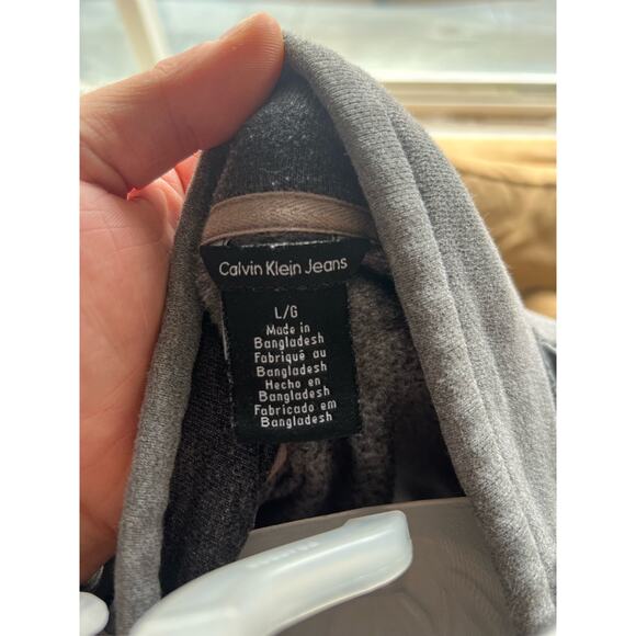 Calvin Klein Grey Full-Zip Jacket – Men’s Size L, Stylish, Comfortable Outerwear - Picture 6 of 6